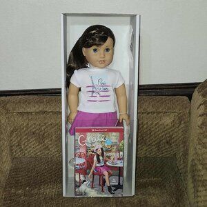 American Girl 18" Grace Doll Girl of the Year Paris Girl with Book NEW IN BOX